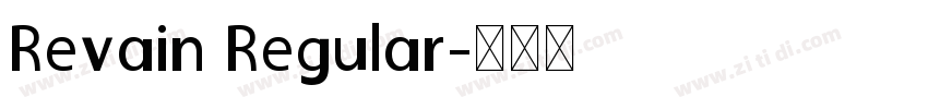Revain Regular字体转换